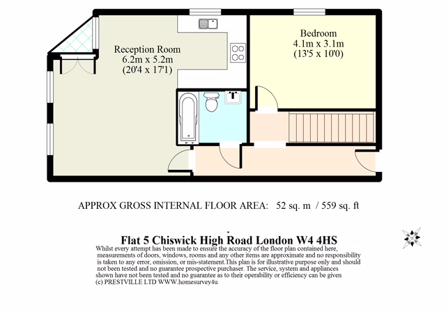 Flat 5, 329 Chiswick High Road